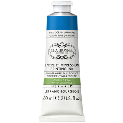 Lefranc Bourgeois Charbonnel Printing Su Bazlı Baskı Mürekkebi 60ml Ocean Blue 904 S.2