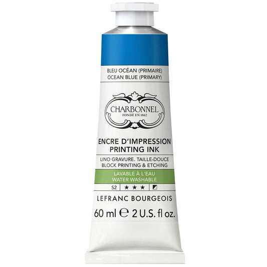 Lefranc Bourgeois Charbonnel Printing Su Bazlı Baskı Mürekkebi 60ml Ocean Blue 904 S.2