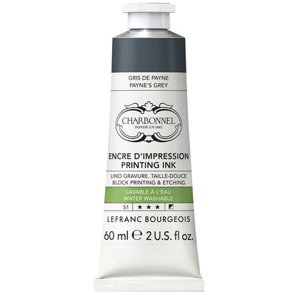 Lefranc Bourgeois Charbonnel Printing Su Bazlı Baskı Mürekkebi 60ml Payne's Gray 261 S.1