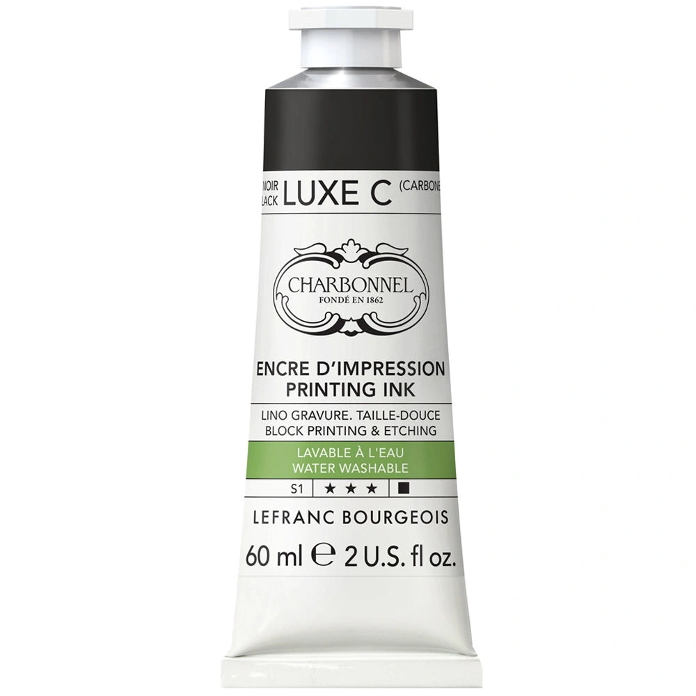 Lefranc Bourgeois Charbonnel Printing Su Bazlı Baskı Mürekkebi 60ml Black Luxe C 287 S.1