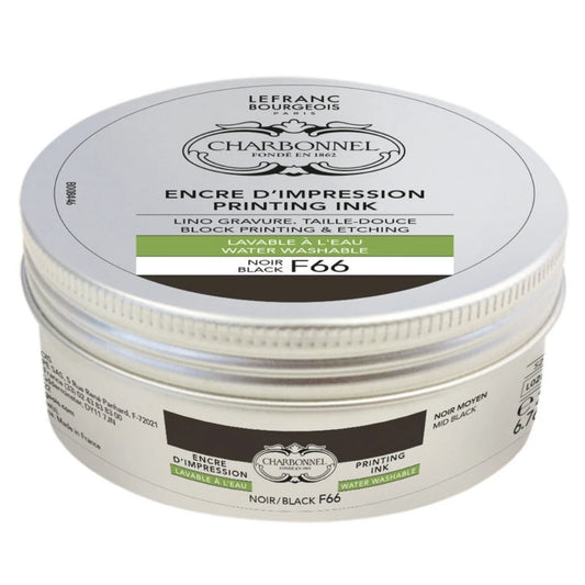 Lefranc Bourgeois Charbonnel Printing Su Bazlı Baskı Mürekkebi 200ml Black F66 286 S.1