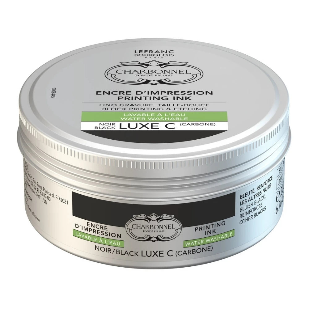 Lefranc Bourgeois Charbonnel Printing Su Bazlı Baskı Mürekkebi 200ml Black Luxe C 287 S.1