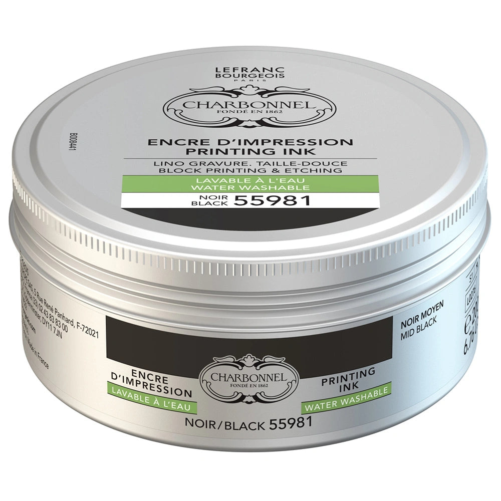 Lefranc Bourgeois Charbonnel Printing Su Bazlı Baskı Mürekkebi 200ml Black 55981 276 S.1