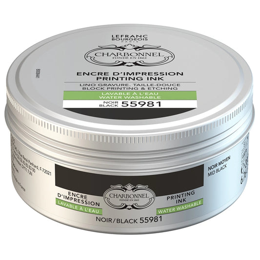 Lefranc Bourgeois Charbonnel Printing Su Bazlı Baskı Mürekkebi 200ml Black 55981 276 S.1