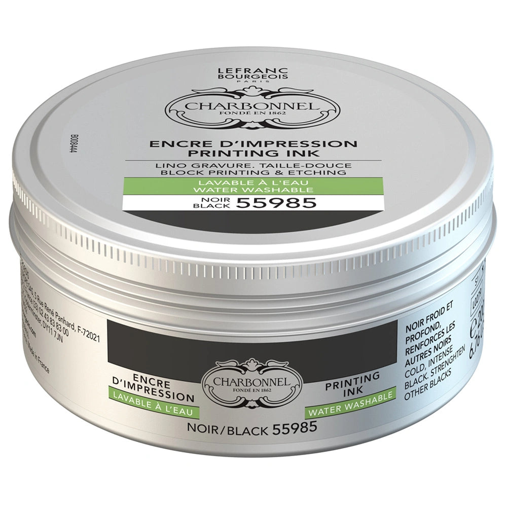 Lefranc Bourgeois Charbonnel Printing Su Bazlı Baskı Mürekkebi 200ml Black 55985 279 S.1