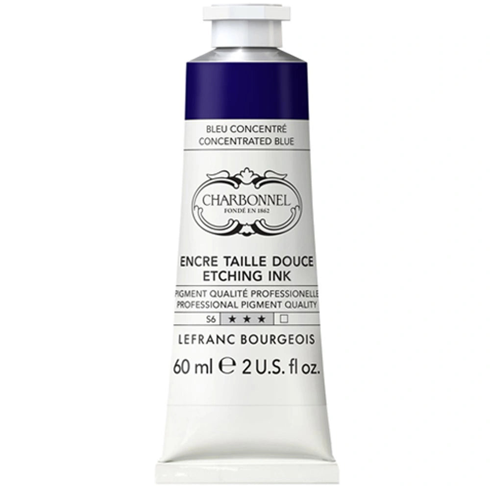 Lefranc Bourgeois Charbonnel Etching Renkli Gravür Mürekkebi 60ml Concentrated Blue 675 S.6