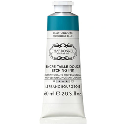 Lefranc Bourgeois Charbonnel Etching Renkli Gravür Mürekkebi 60ml Turquoise Blue 050 S.2