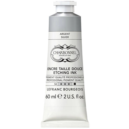 Lefranc Bourgeois Charbonnel Etching Renkli Gravür Mürekkebi 60ml Silver 710 S.4