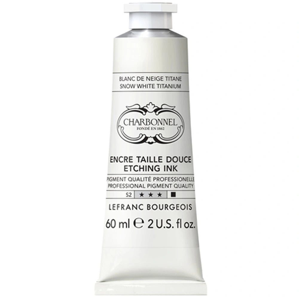 Lefranc Bourgeois Charbonnel Etching Renkli Gravür Mürekkebi 60ml Snow White TI 916 S.2