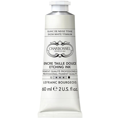 Lefranc Bourgeois Charbonnel Etching Renkli Gravür Mürekkebi 60ml Snow White TI 916 S.2