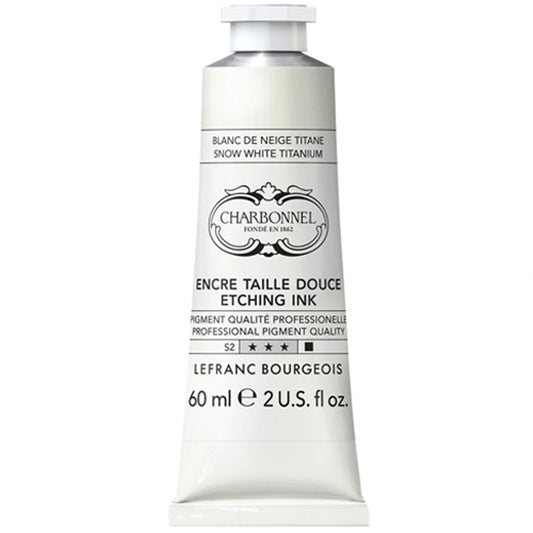 Lefranc Bourgeois Charbonnel Etching Renkli Gravür Mürekkebi 60ml Snow White TI 916 S.2