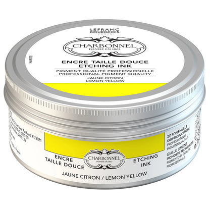 Lefranc Bourgeois Charbonnel Etching Renkli Gravür Mürekkebi 200ml Lemon Yellow 169 S.4