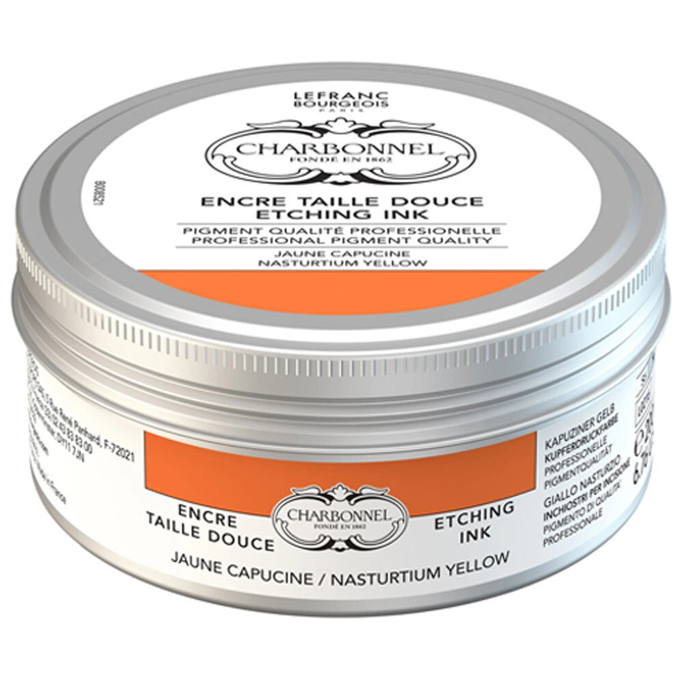 Lefranc Bourgeois Charbonnel Etching Renkli Gravür Mürekkebi 200ml Nasturtium Yellow 216 S.6