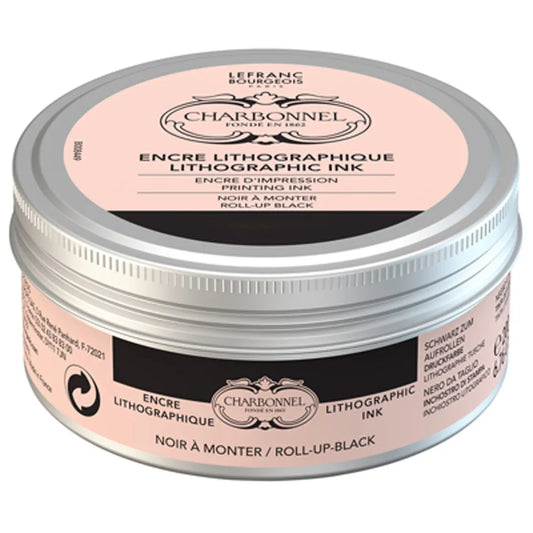 Lefranc Bourgeois Charbonnel Litho Ink Roll Up (Kurumayan Litografi Mürekkebi) 200ml Siyah