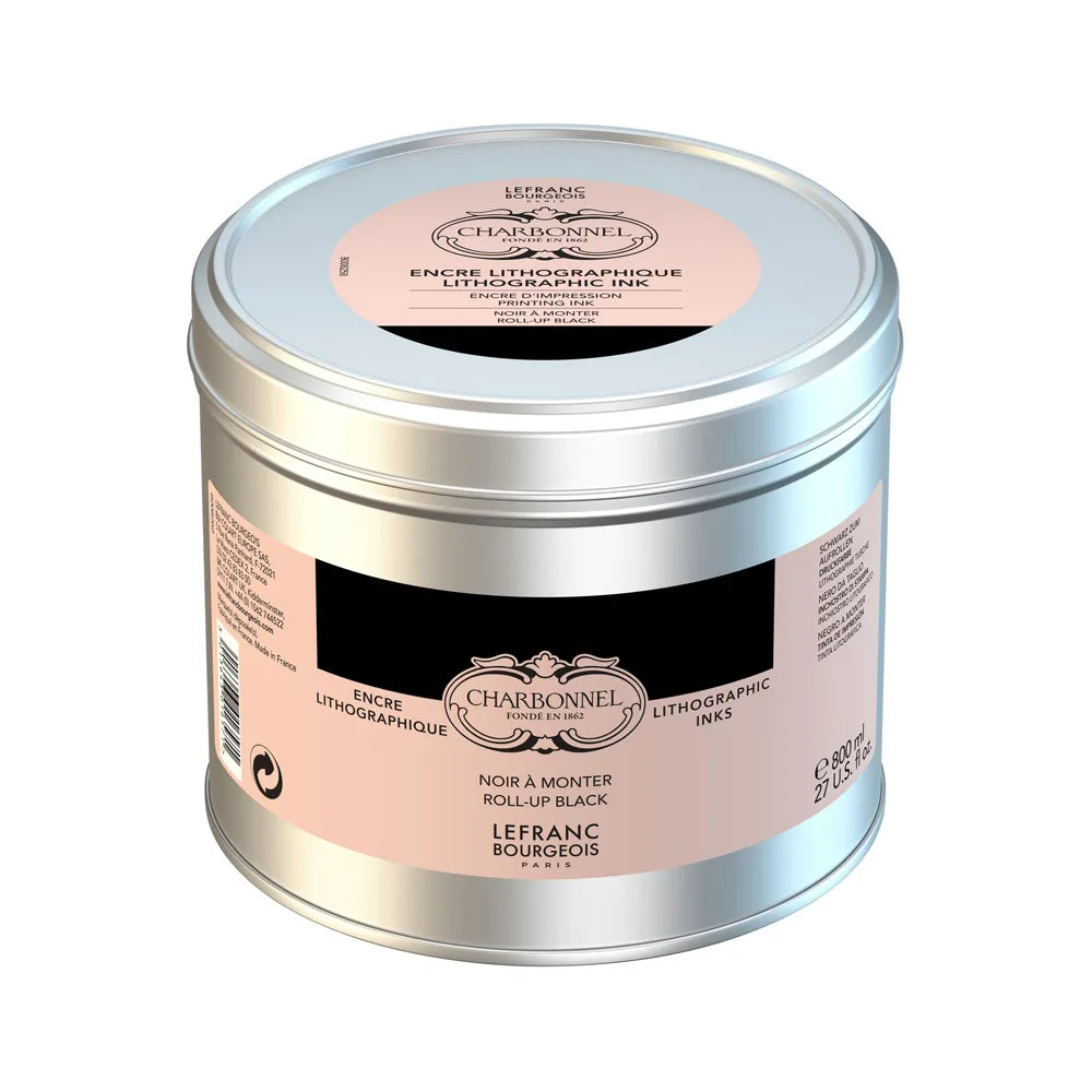 Lefranc Bourgeois Charbonnel Litho Ink Roll Up (Kurumayan Litografi Mürekkebi) 800ml Siyah