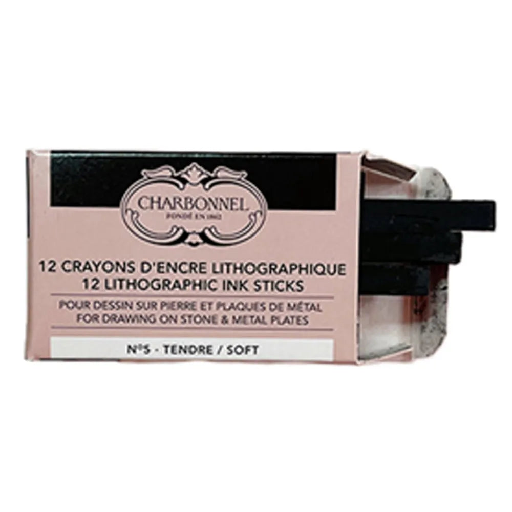 Lefranc Bourgeois Charbonnel Çubuk Litografi Boyası No.5 Yumuşak 12'li