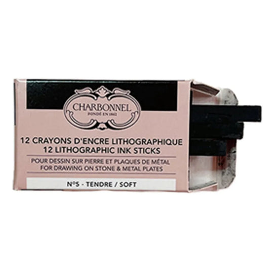 Lefranc Bourgeois Charbonnel Çubuk Litografi Boyası No.5 Yumuşak 12'li