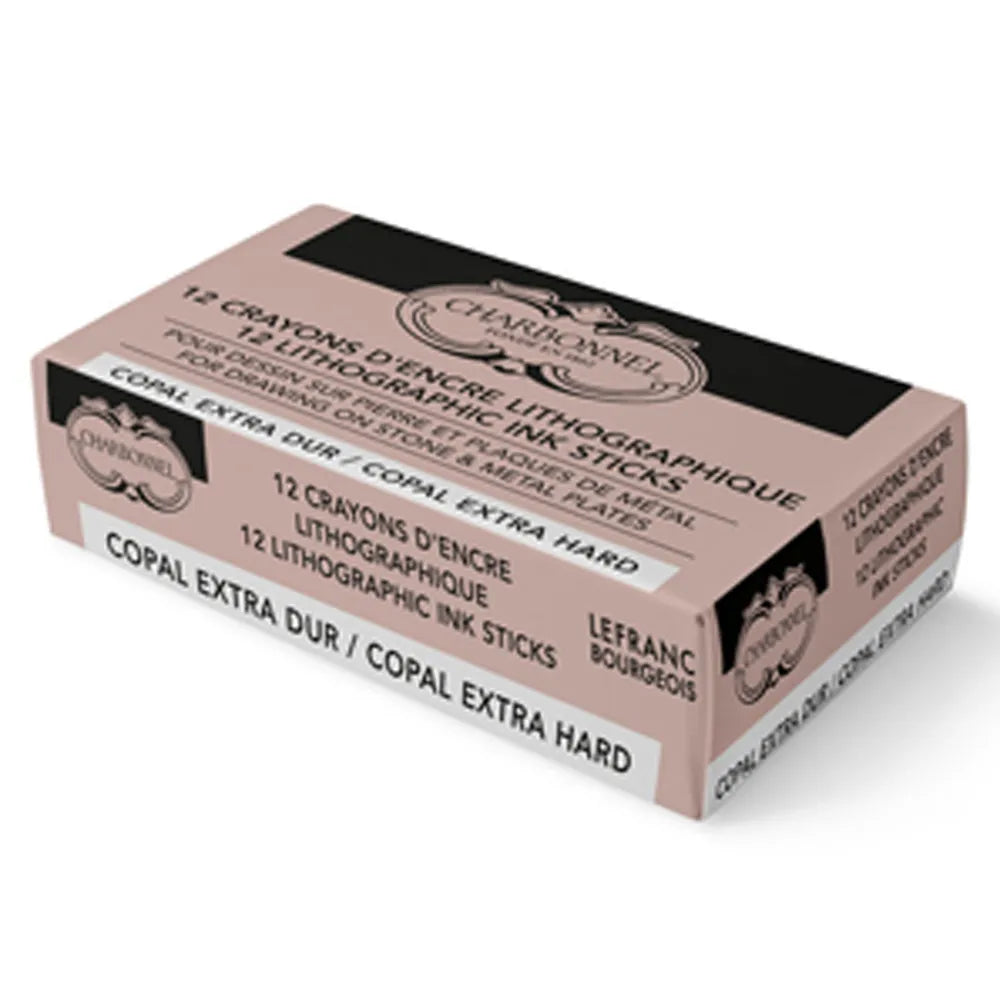 Lefranc Bourgeois Charbonnel Çubuk Litografi Boyası Copal Sert 12'li