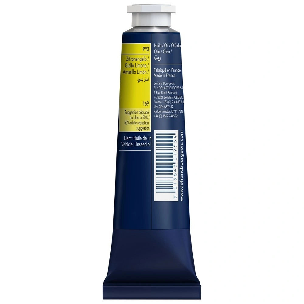 Lefranc Bourgeois Fine Yağlı Boya 40ml Lemon Yellow