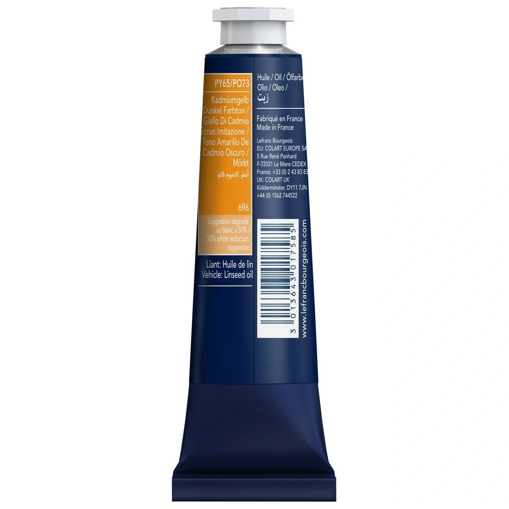 Lefranc Bourgeois Fine Yağlı Boya 40ml Cadmium Yellow Deep Hue