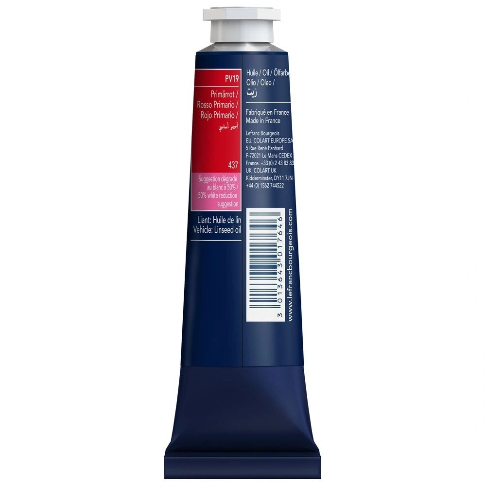 Lefranc Bourgeois Fine Yağlı Boya 40ml Primary Red