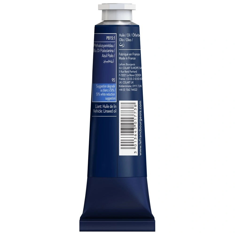 Lefranc Bourgeois Fine Yağlı Boya 40ml Phthalocyanıne Blue