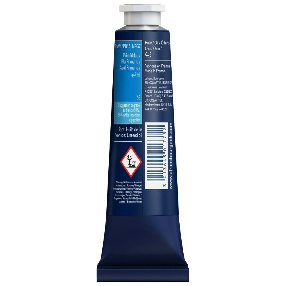 Lefranc Bourgeois Fine Yağlı Boya 40ml Primary Blue