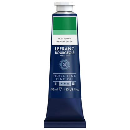Lefranc Bourgeois Fine Yağlı Boya 40ml Medium Green