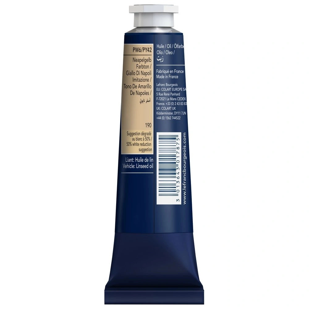 Lefranc Bourgeois Fine Yağlı Boya 40ml Naples Yellow Hue