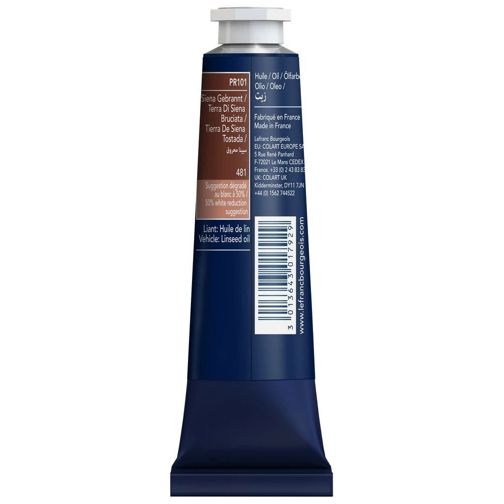 Lefranc Bourgeois Fine Yağlı Boya 40ml Burnt Sienna