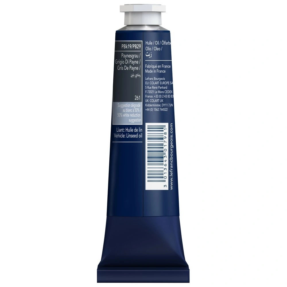 Lefranc Bourgeois Fine Yağlı Boya 40ml Payne Grey