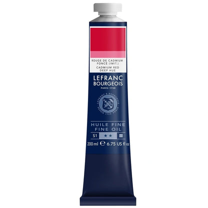 Lefranc Bourgeois Fine Yağlı Boya 200ml Cadmium Red Deep Hue