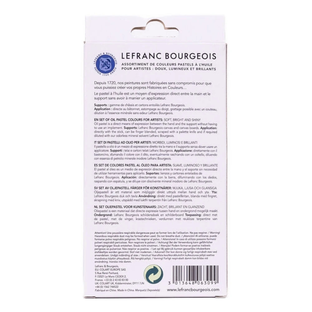 Lefranc Bourgeois Studio Yağlı Pastel Boya Seti (12 Renk)