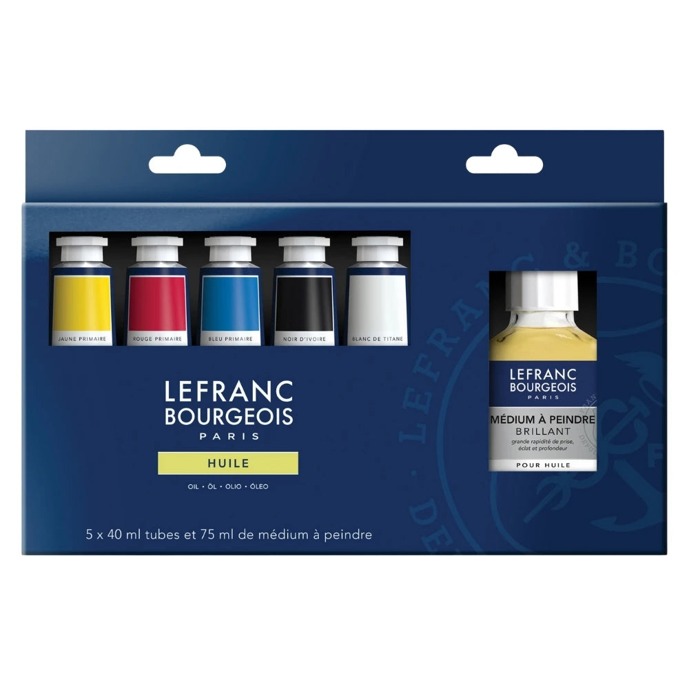 Lefranc Bourgeois Fine Yağlı Boya Seti (5x40ml+Boyama Medyumu)