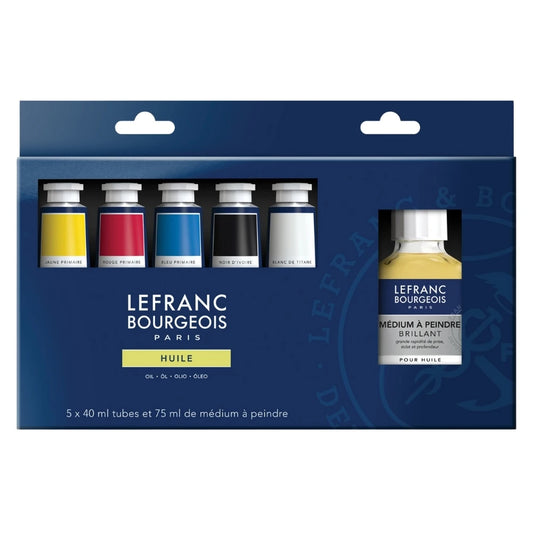 Lefranc Bourgeois Fine Yağlı Boya Seti (5x40ml+Boyama Medyumu)