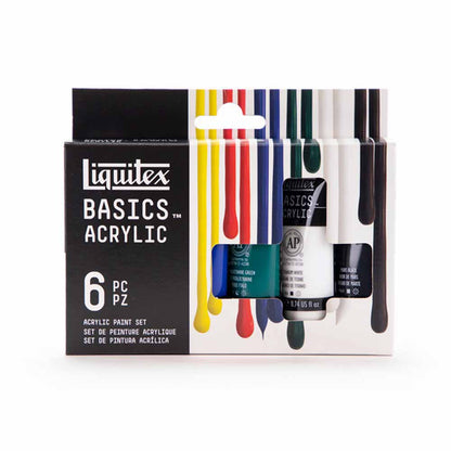 Liquitex Basics Akrilik Boya Seti 6x22ml Ana Renkler