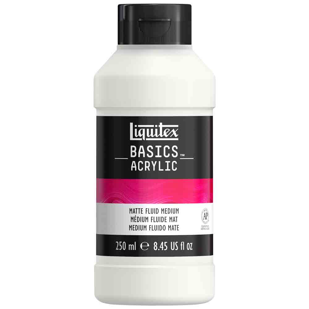 Liquitex Basics Acrylic Matte Fluid Medium 250ml