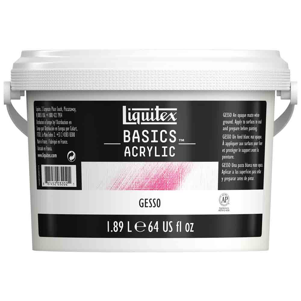 Liquitex Basics Akrilik Beyaz Zemin Astarı Gesso 1.89L