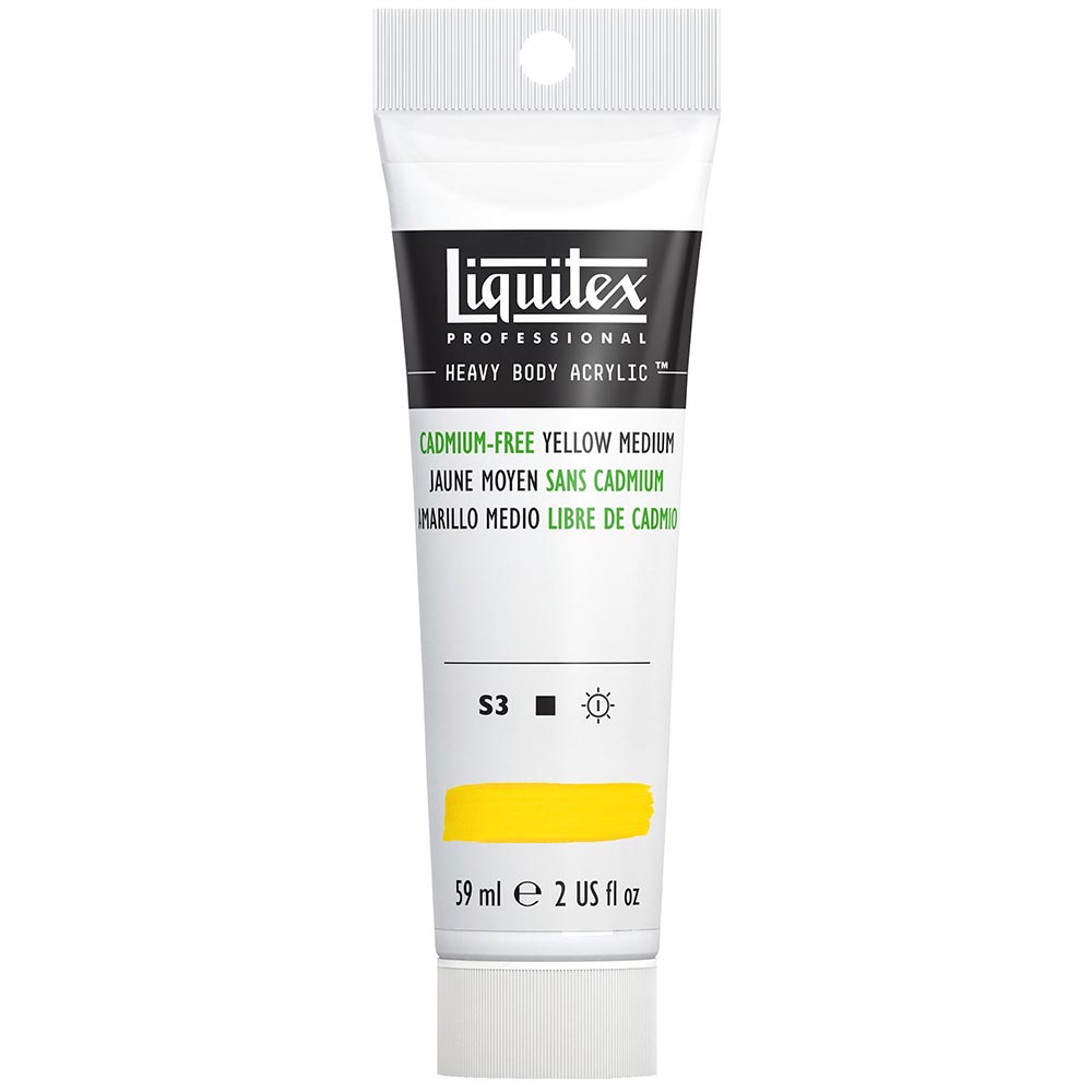Liquitex Professional Heavy Body Akrilik Boya 59ml Cadmium-Free Yellow Medium 890 S3