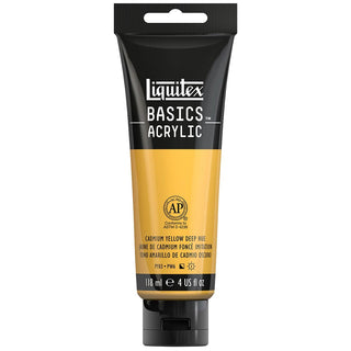 Liquitex Basics Akrilik Boya 118ml Cadmium Yellow Deep Hue 163