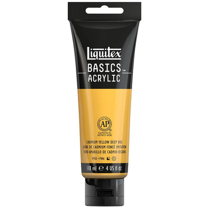 Liquitex Basics Akrilik Boya 118ml Cadmium Yellow Deep Hue 163