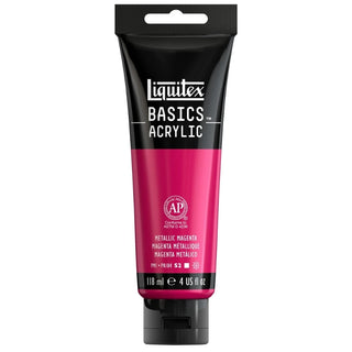 Liquitex Basics Akrilik Boya 118ml Metalik Magenta 0342 S.2