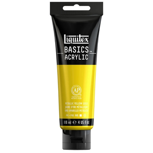 Liquitex Basics Akrilik Boya 118ml Metalik Yellow Gold 0343 S.2