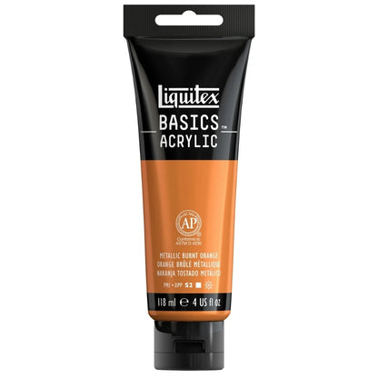 Liquitex Basics Akrilik Boya 118ml Metalik Burnt Orange 0344 S.2
