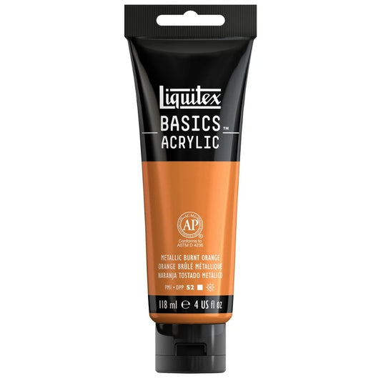 Liquitex Basics Akrilik Boya 118ml Metalik Burnt Orange 0344 S.2