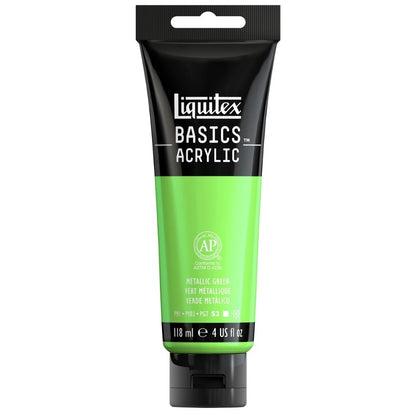 Liquitex Basics Akrilik Boya 118ml Metalik Green 0346 S.2