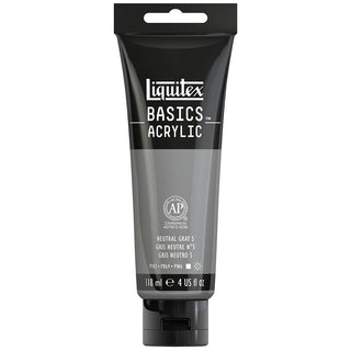 Liquitex Basics Akrilik Boya 118ml Neutral Gray 5 599