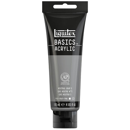 Liquitex Basics Akrilik Boya 118ml Neutral Gray 5 599