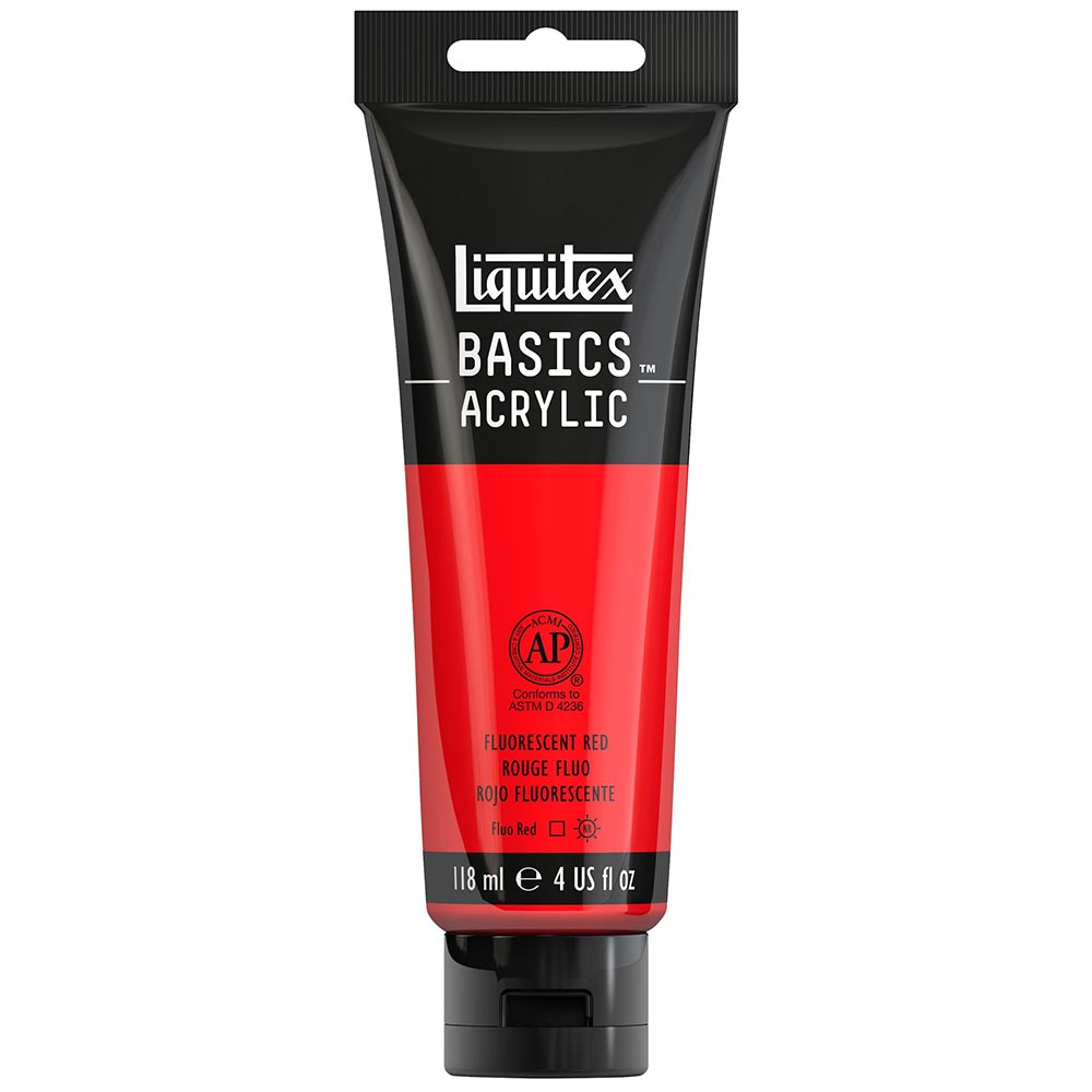 Liquitex Basics Akrilik Boya 118ml Fluorescent Red 983