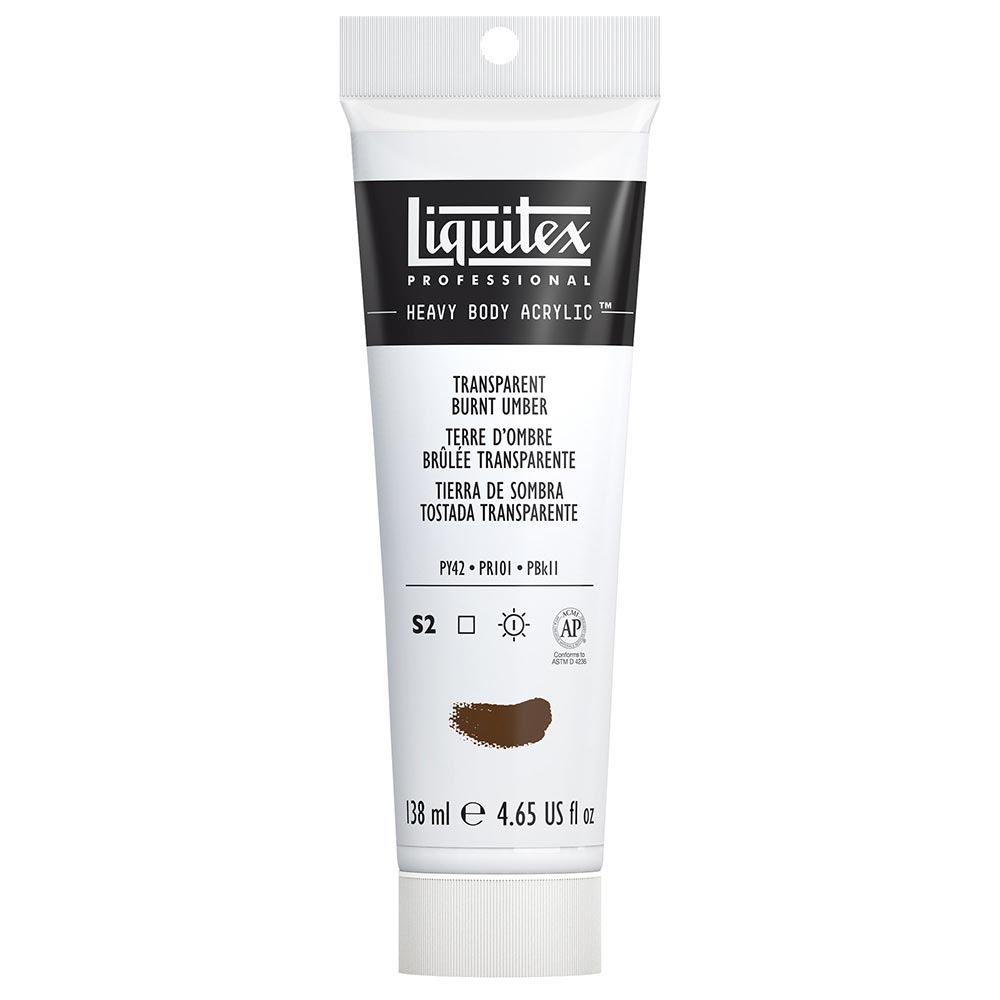 Liquitex Professional Heavy Body Akrilik Boya 138ml Transparent Burnt Umber 130 S2
